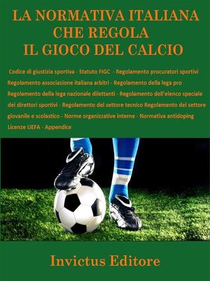 cover image of La normativa italiana sul gioco del calcio
